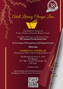 Project Literacy Gala 2025 Invitation